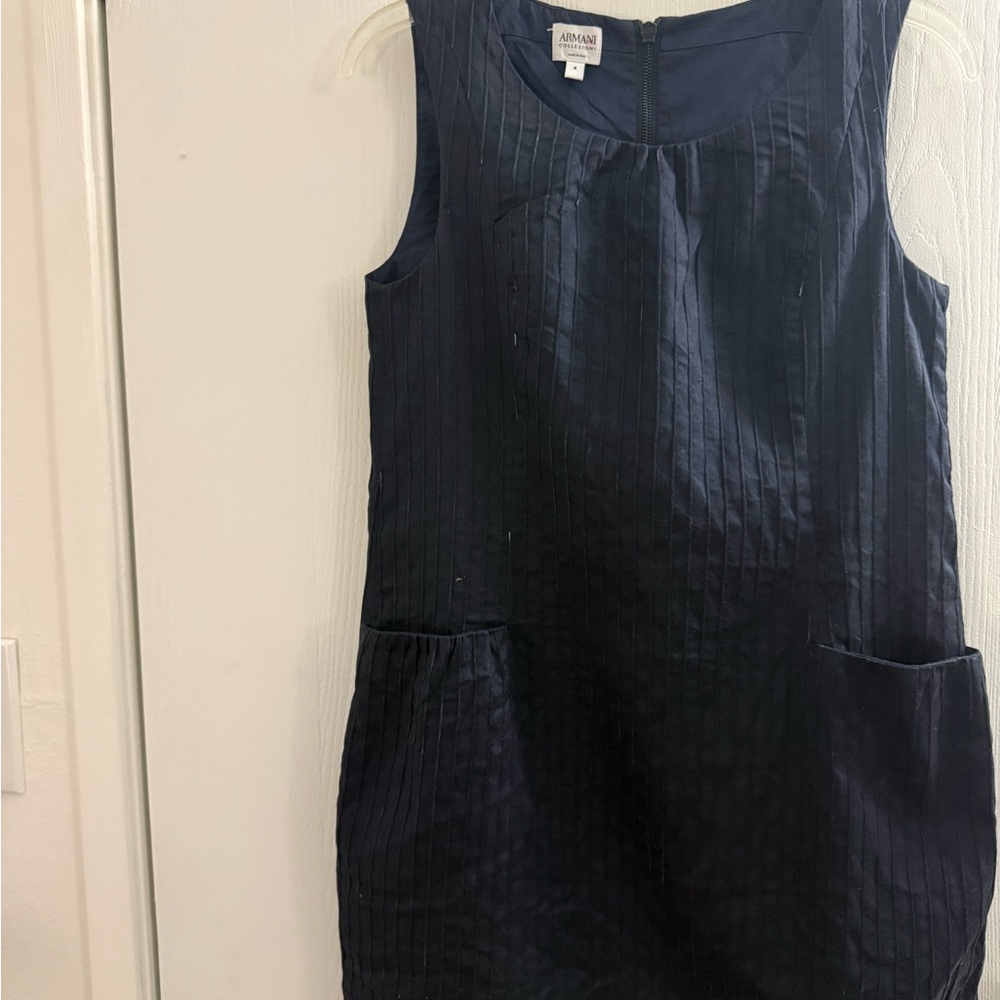 Giorgio Armani Midnight Blue Mini Dress